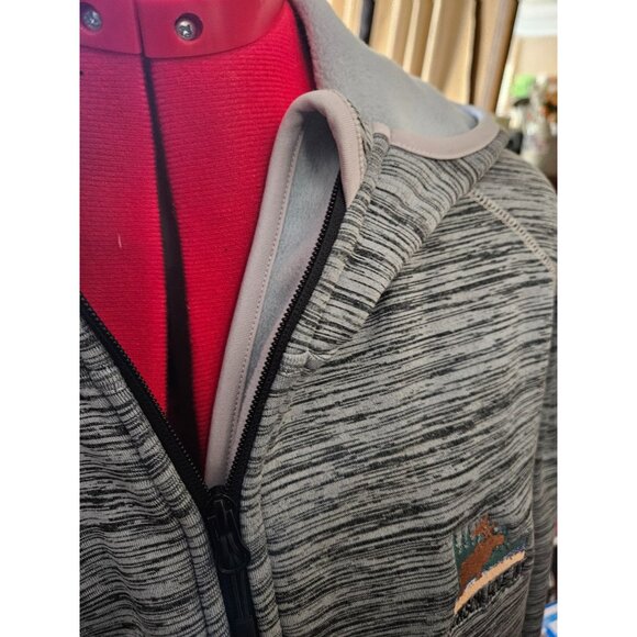 Renegade Club Jackson Hole WY Hoodie Jacket XXL Gray - Picture 3 of 6